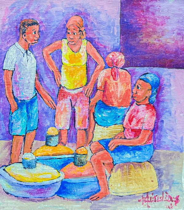 Mache de Riz - 12" x 12"