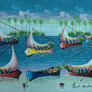 Marine (2) de Franck Dautruche capture l’horizon marin dans toute sa splendeur. Par des nuances douces et un jeu de textures subtiles, l’artiste évoque le calme et l’immensité de la mer, offrant une vision à la fois réaliste et poétique du paysage marin.