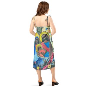 Tie-strap midi dress Collection Hector Hyppolite