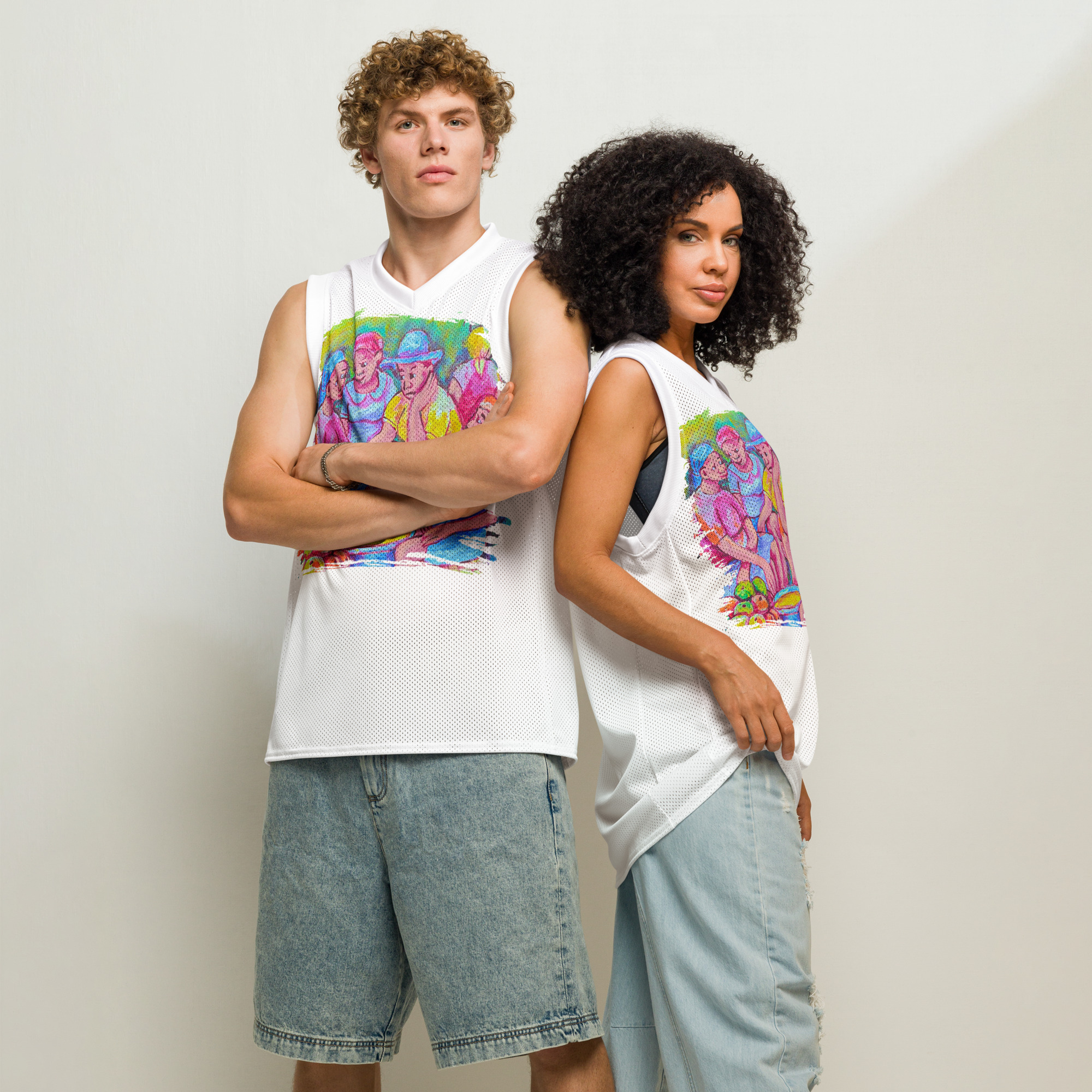 Premium basketball jersey Mendes