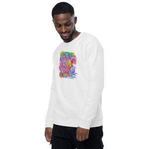 Unisex organic raglan sweatshirt Mendes