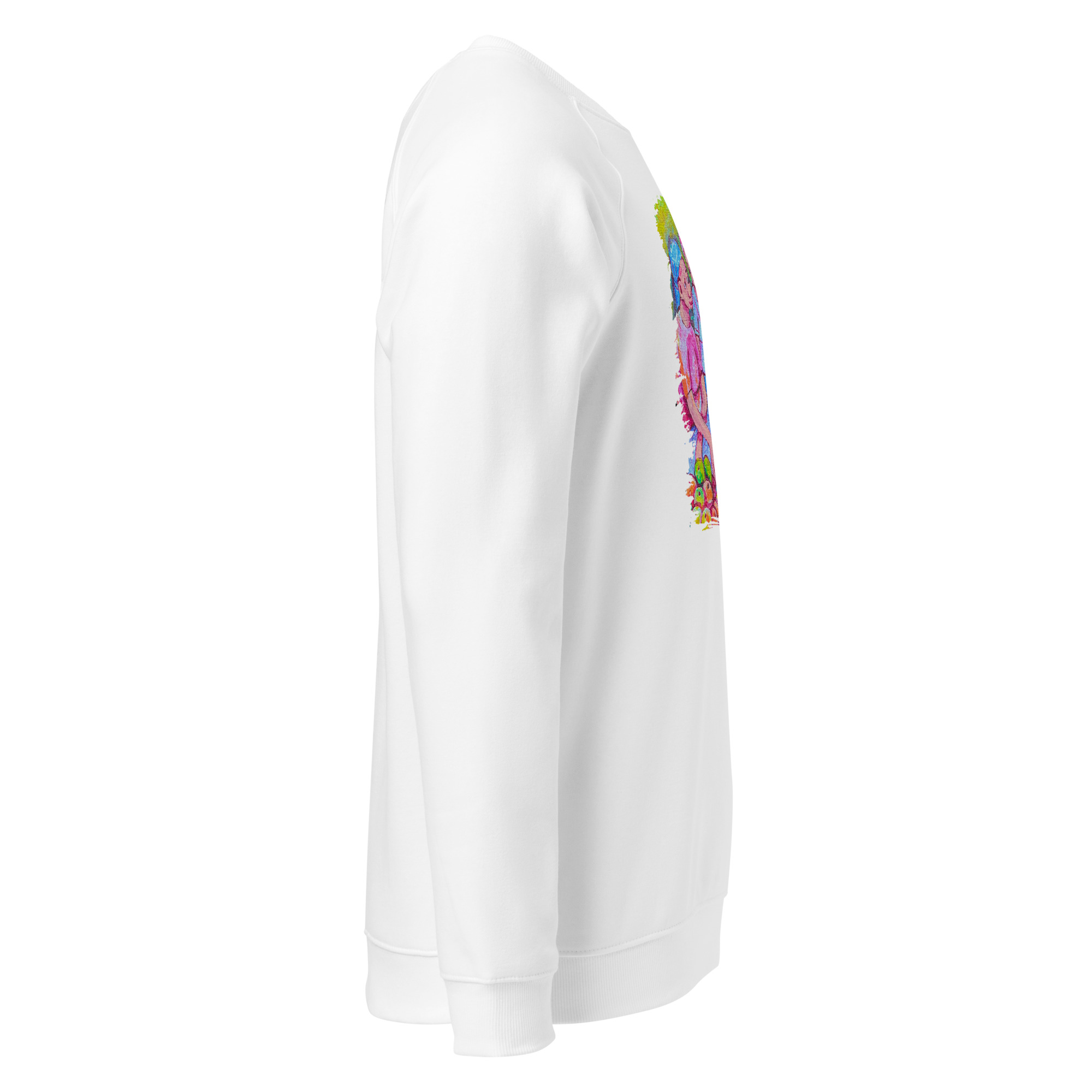 Unisex organic raglan sweatshirt Mendes - Image 5