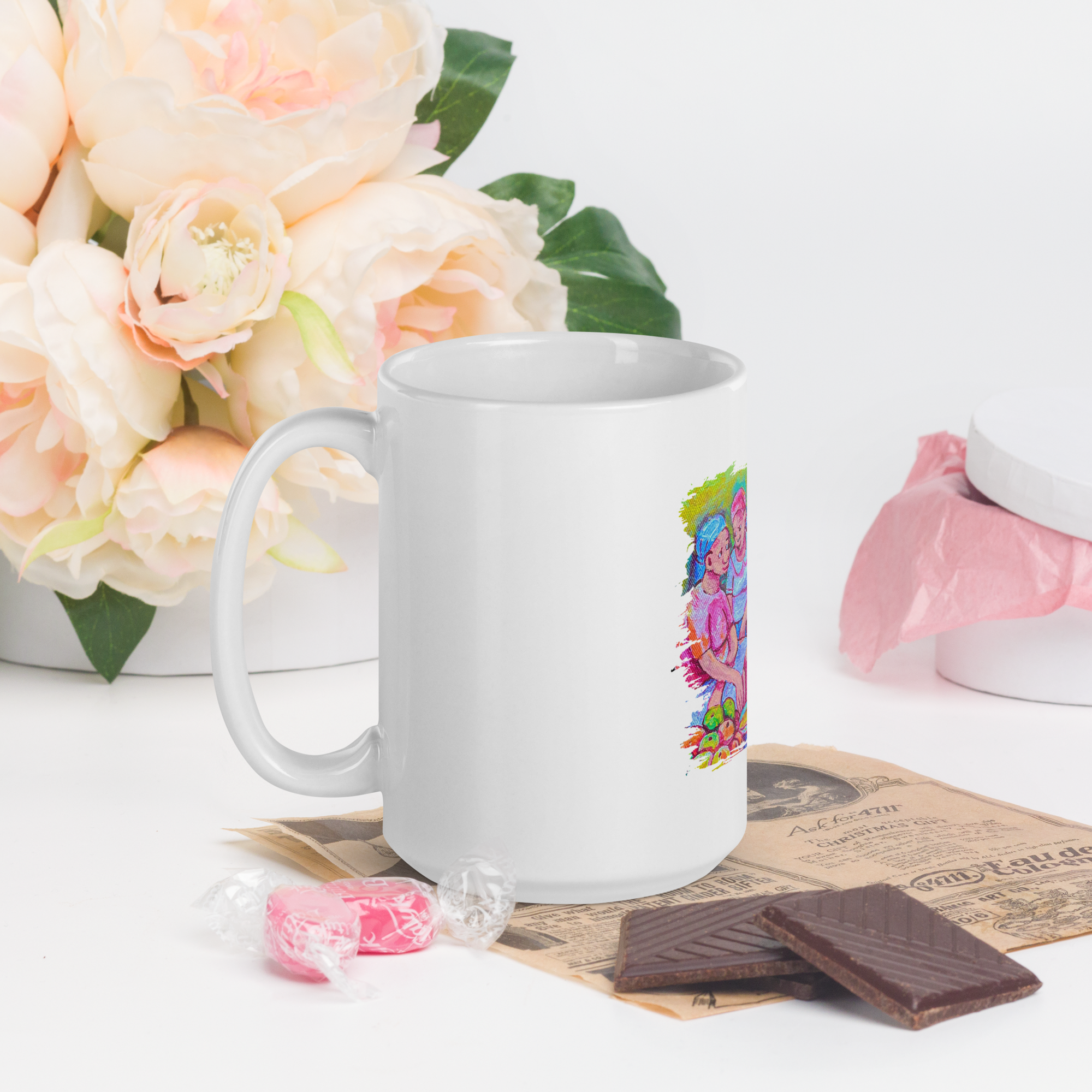 White glossy mug Mendes - Image 5