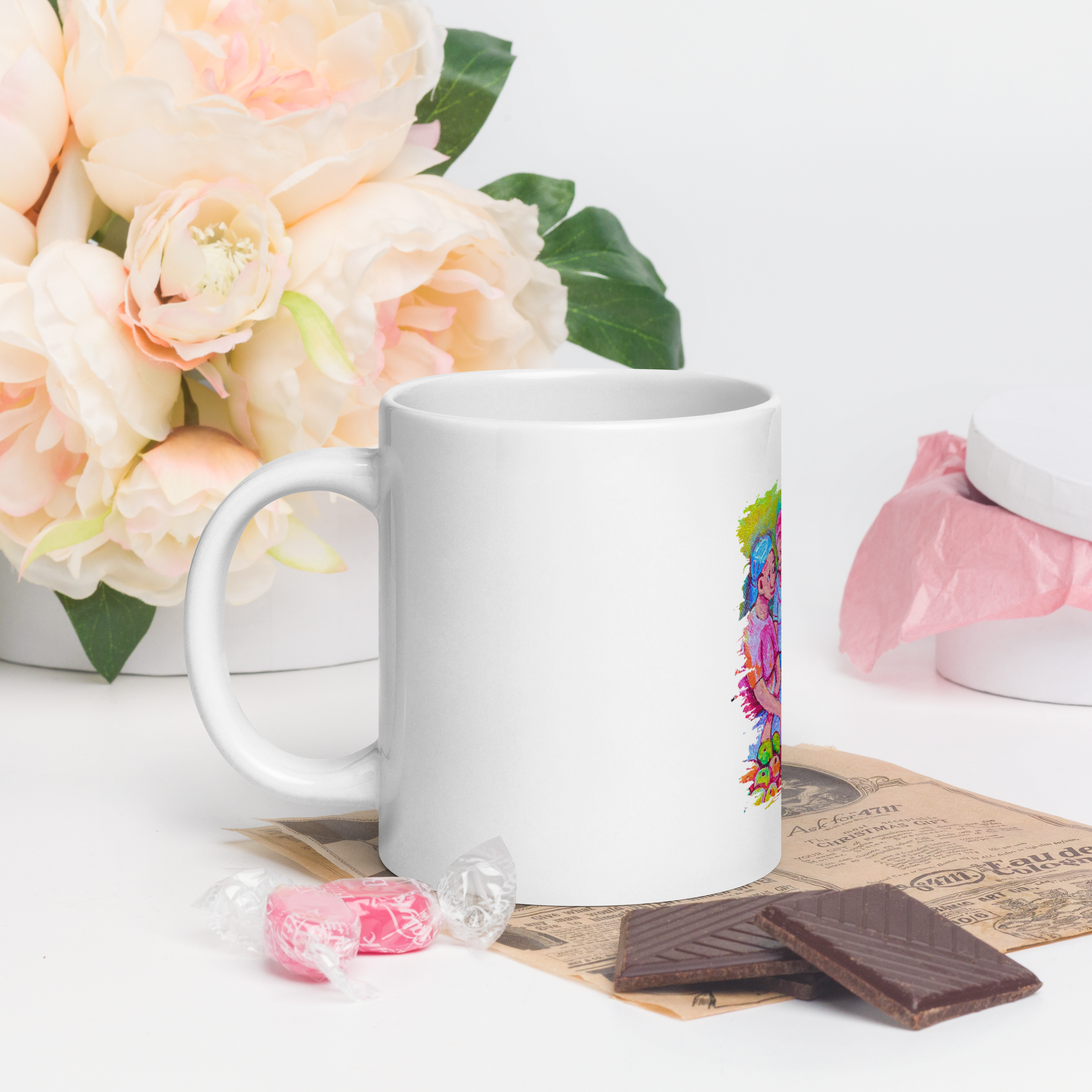 White glossy mug Mendes - Image 8