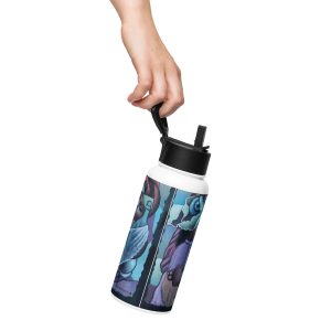 116 Stainless steel water bottle with a straw lid Laurenceau
