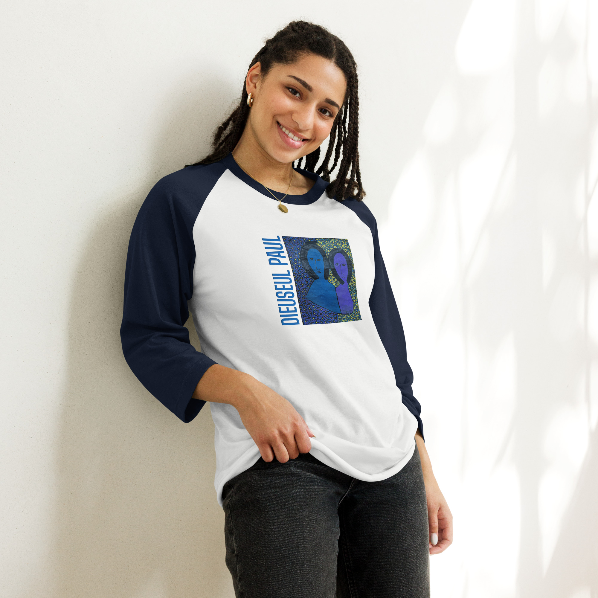 91 Stunning 3/4 Sleeve Raglan Shirt: Iconic Style by DIEUSEUL PAUL - Image 2