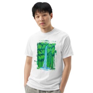 77 Unisex garment-dyed heavyweight t-shirt hr bresil: Magnificent Nature Art Luxury Tee