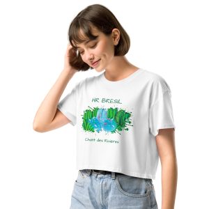 79 Women’s crop top HR BRESIL: Magnificent Luxury Nature Art Apparel