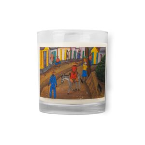 Glass jar soy wax candle CASTERA BAZILE